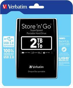 VERBATIM EKSTERNI HARD DISK 2TB 3.0 CRNI(53177)