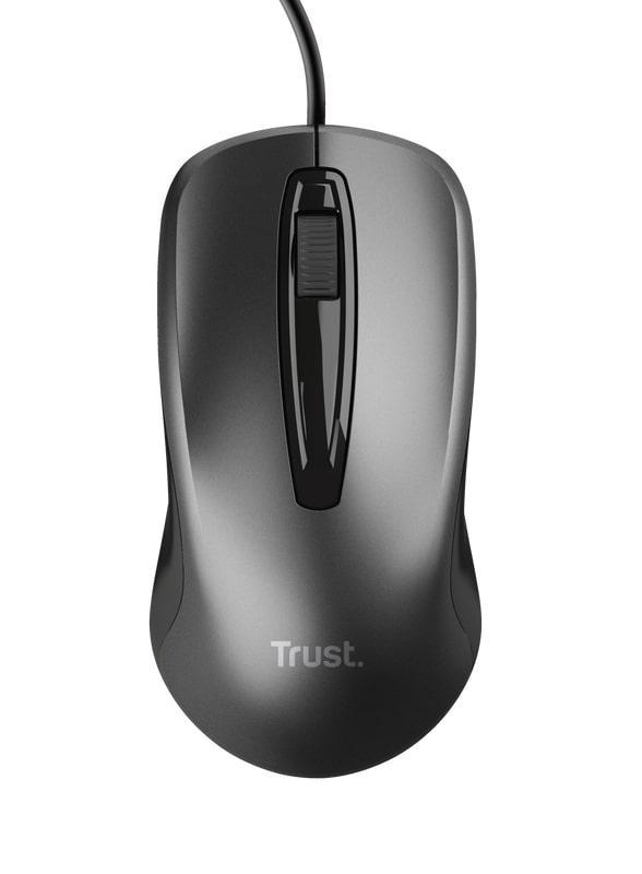 TRUST BASICS ŽIČNI MIŠ - CRNI (24657)